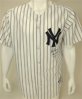 2001 Don Zimmer Yankees Game Worn and Signed Jersey